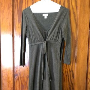 Long sleeve brown dress